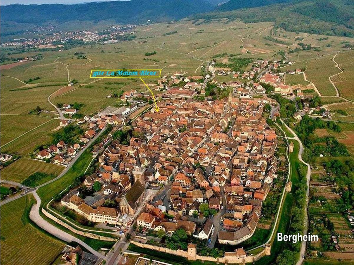 Gite La Maison Bleue Bergheim Exterior photo